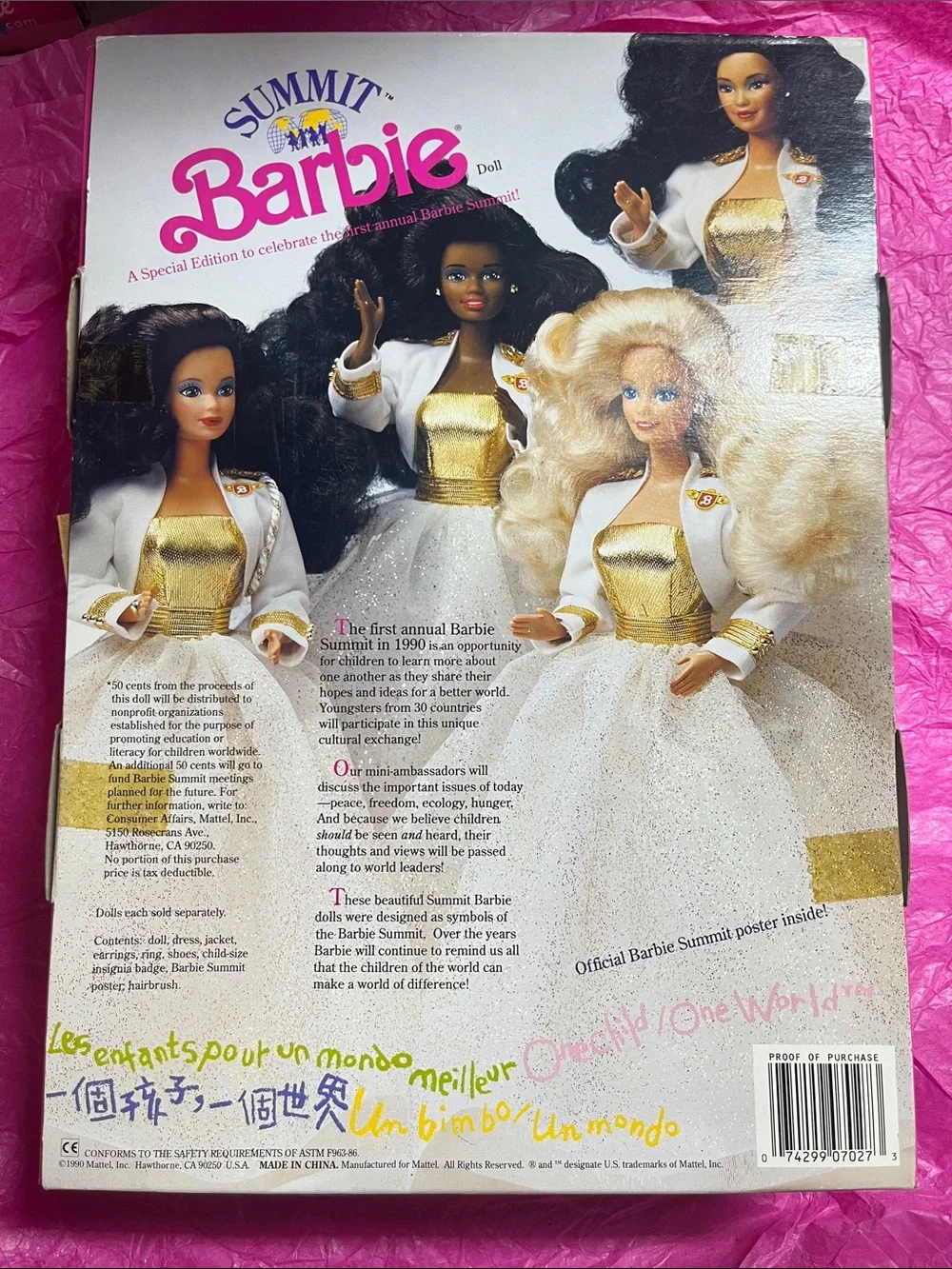 1990 Special Edition First Annual Summit Barbie (Mattel Model #7027) NRFB